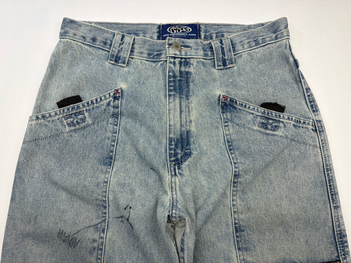 Vintage Lee Pipes Distressed Baggy Jeans