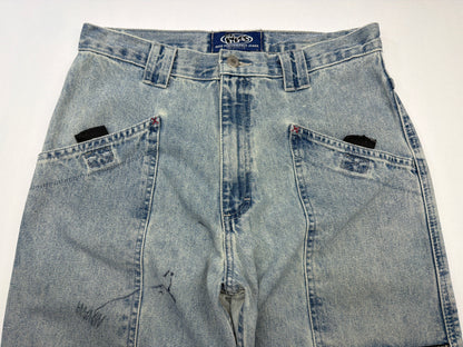 Vintage Lee Pipes Distressed Baggy Jeans