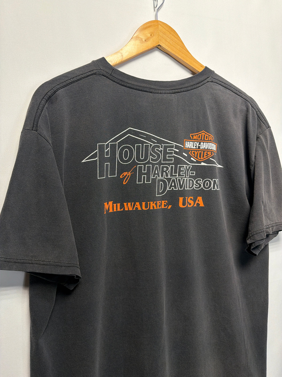 Vintage Y2K Faded House of Harley Davidson T-Shirt