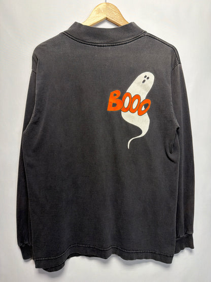 Vintage Ghosts & Pumpkins Halloween Long Sleeve T-Shirt