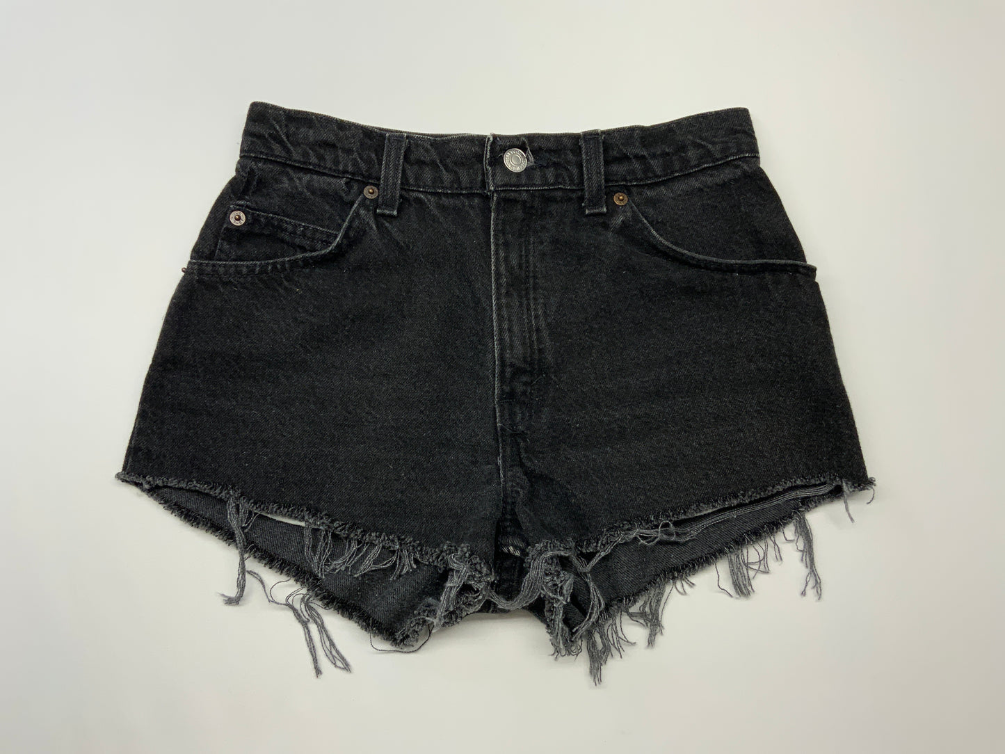 Vintage White Tab Black Levi’s Cutoff Shorts