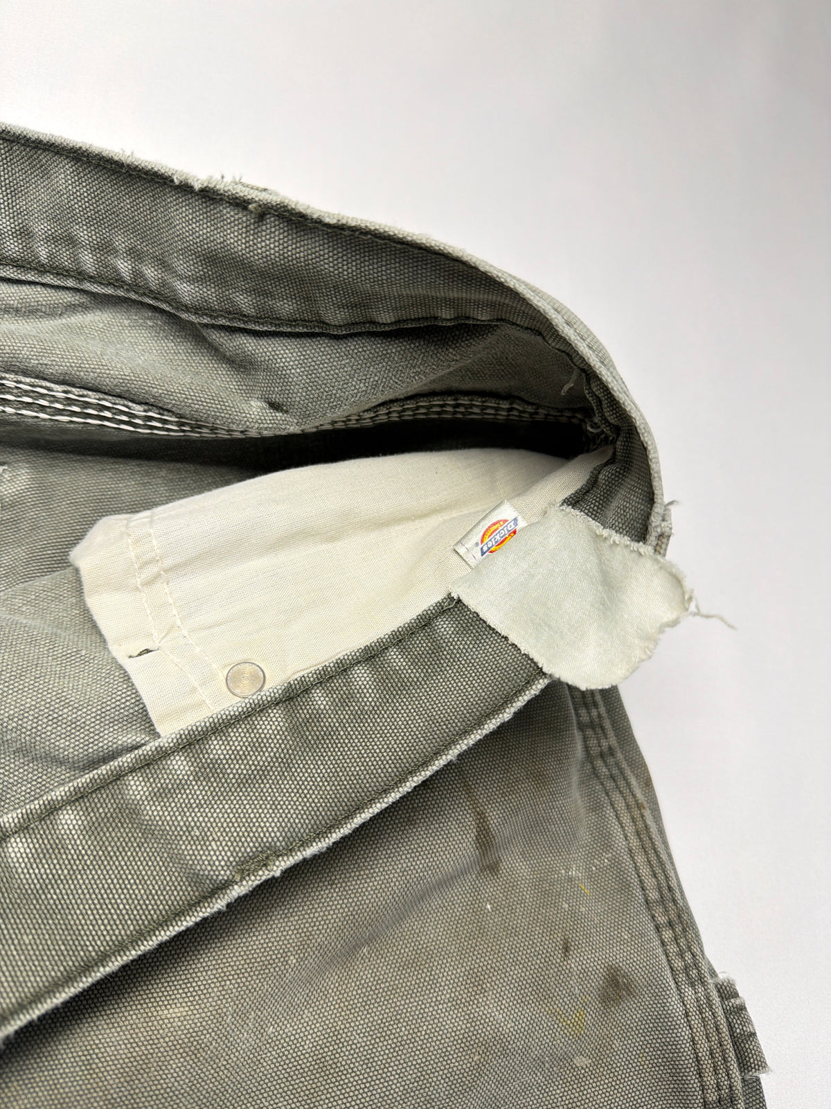 Vintage Distressed Thrashed Green Dickies Work Pants