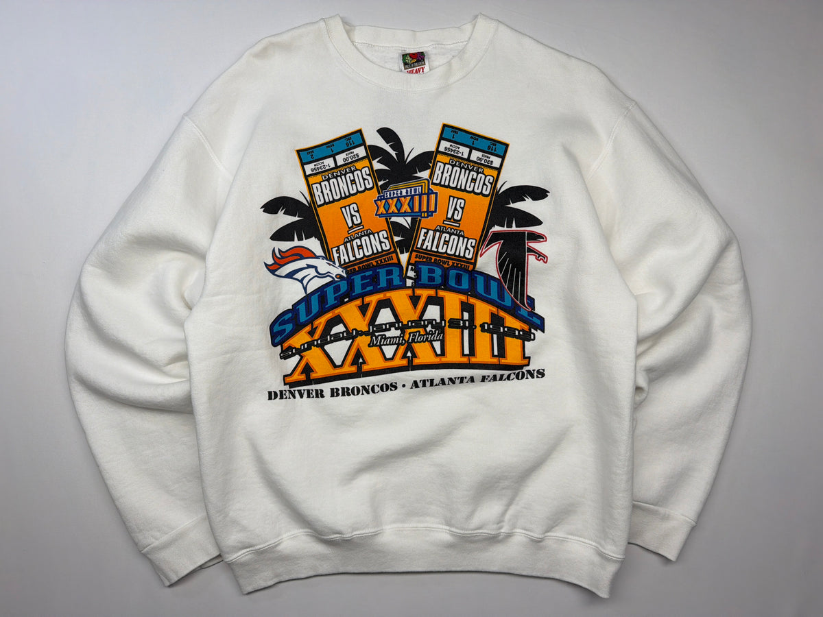 1999 Super Bowl XXXIII Falcons Broncos Sweatshirt