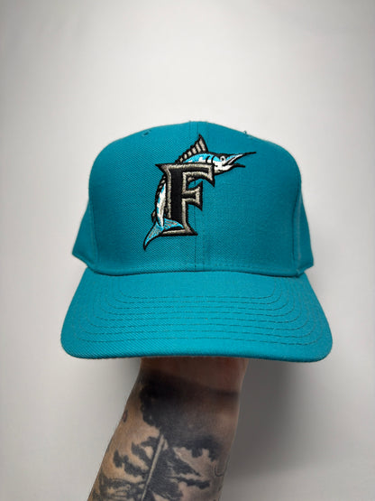 Vintage New Era Pro Model Florida Marlins 7-1/8 Fitted Hat