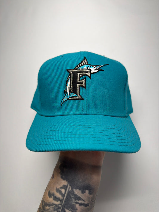Vintage New Era Pro Model Florida Marlins 7-1/8 Fitted Hat