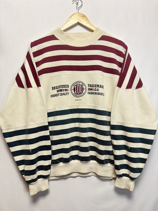 1992 I.O.U Stripped Sweatshirt