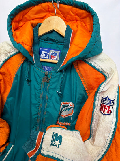 Vintage Miami Dolphins NFL Starter Puffer Jacket