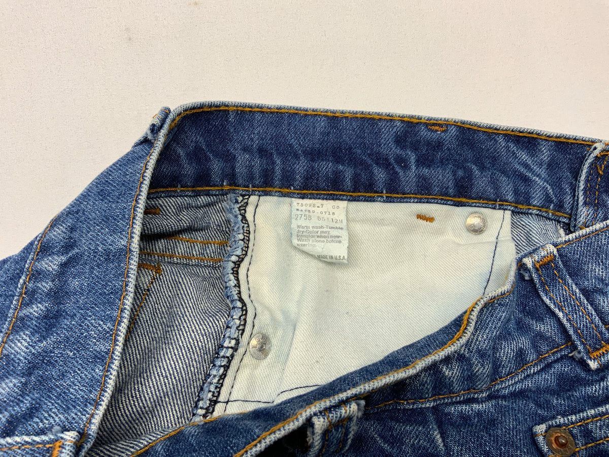Vintage Orange Tab Levi’s Cutoff Denim Shorts