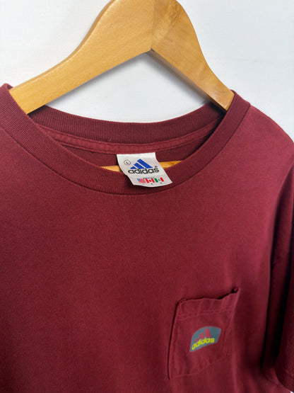 Vintage Adidas Logo Pocket T-Shirt