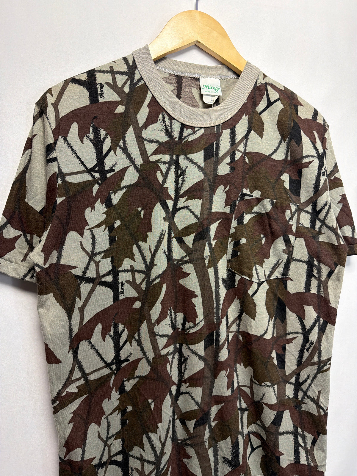 Vintage Mirage Leaf Camo Pocket T-Shirt