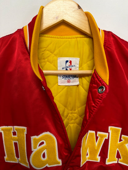 Vintage Atlanta Hawks Starter Bomber Jacket