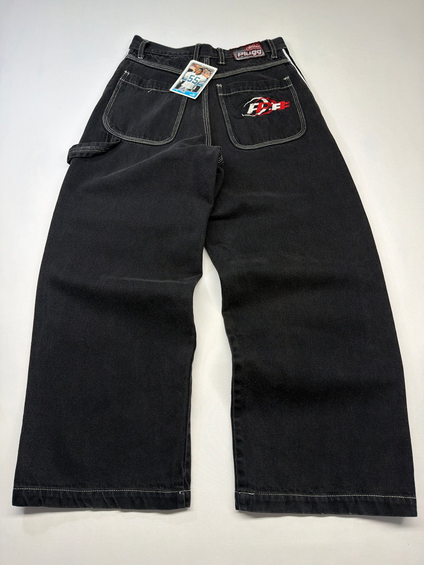 Vintage Plugg Black Baggy Denim Jeans