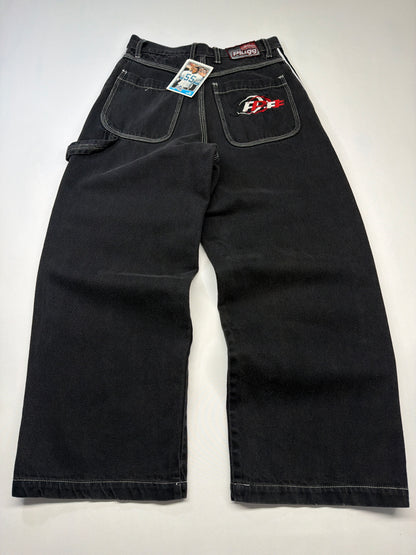 Vintage Plugg Black Baggy Denim Jeans