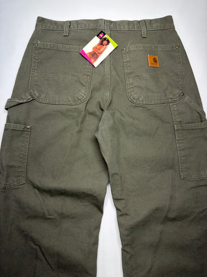 Y2K Carhartt Double Knee Dark Green Pants