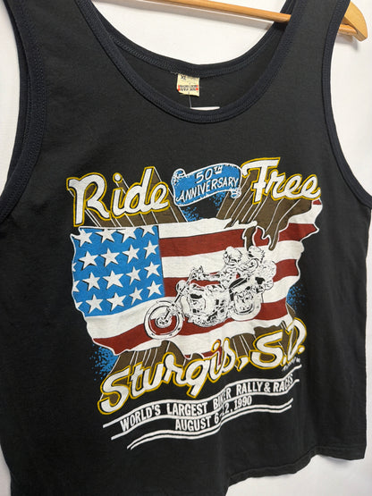 1990 Ride Free Sturgis SD Tank Top