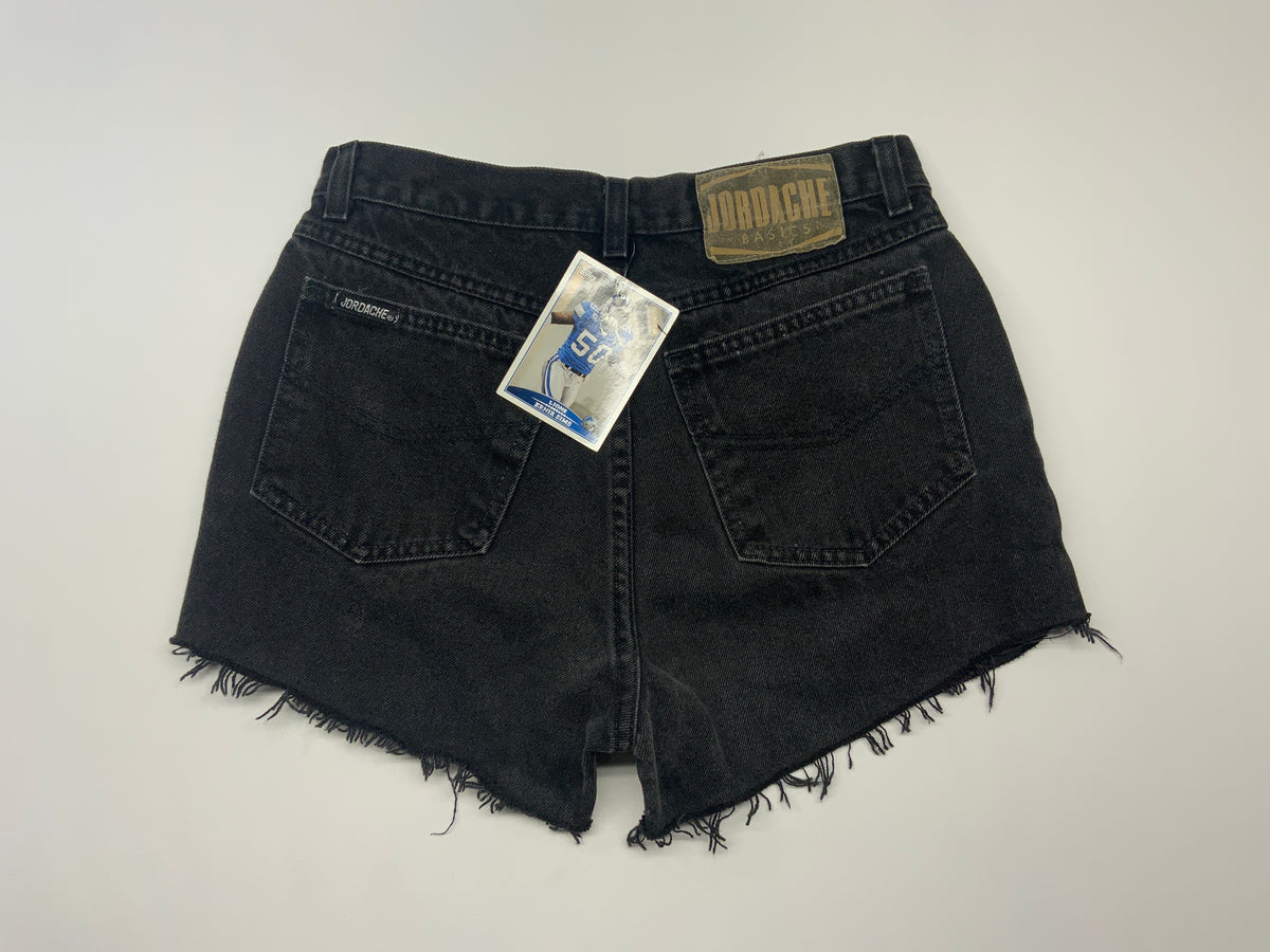 Vintage Jordache Black Denim Cutoff Shorts