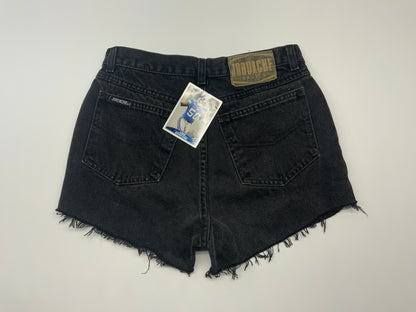 Vintage Jordache Black Denim Cutoff Shorts