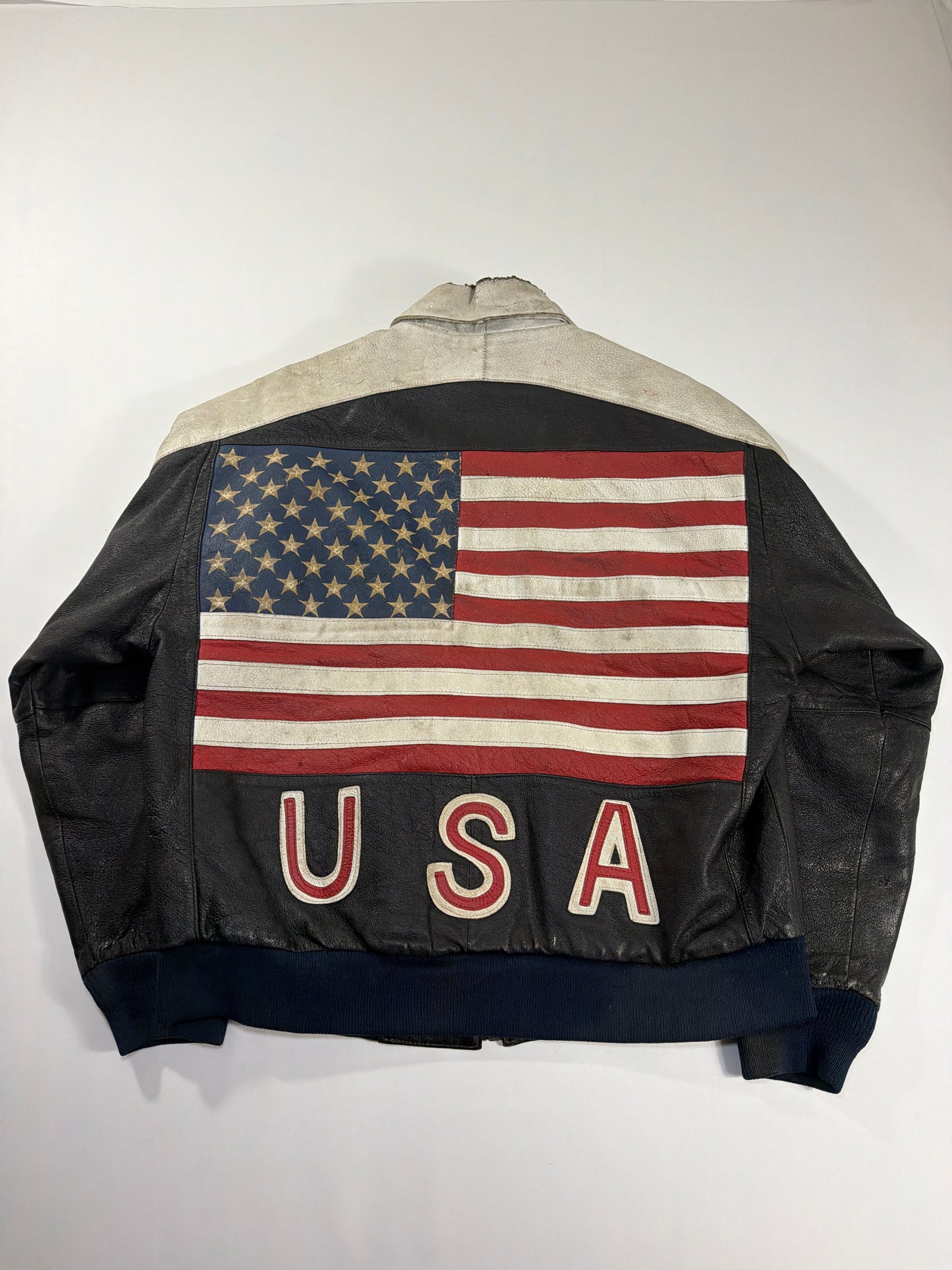 Vintage USA Leather Motorcycle Jacket