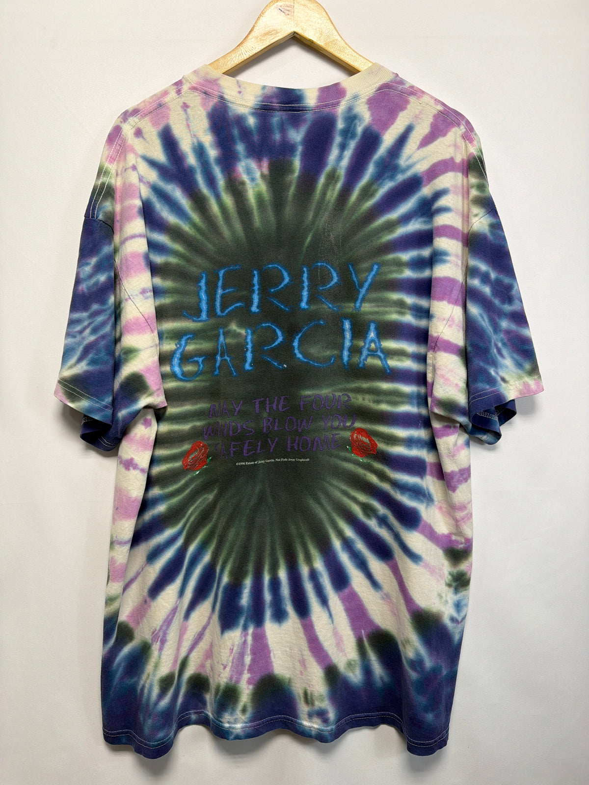 1996 Tie-Dye Jerry Garcia Memorial T-Shirt