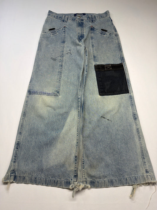 Vintage Lee Pipes Distressed Baggy Jeans