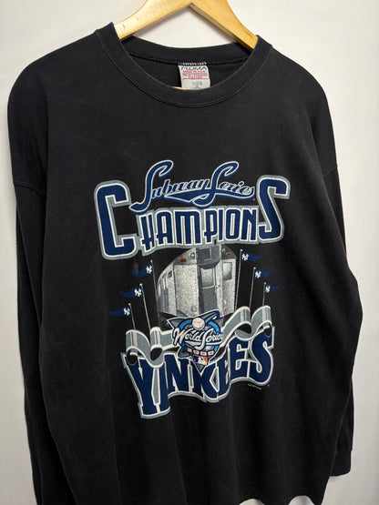 2000 New York Yankees Subway Series Long Sleeve T- Shirt