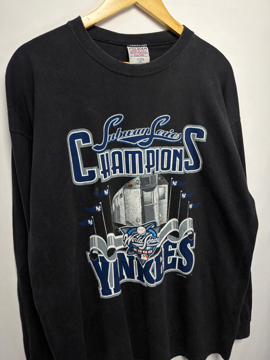 2000 New York Yankees Subway Series Long Sleeve T- Shirt