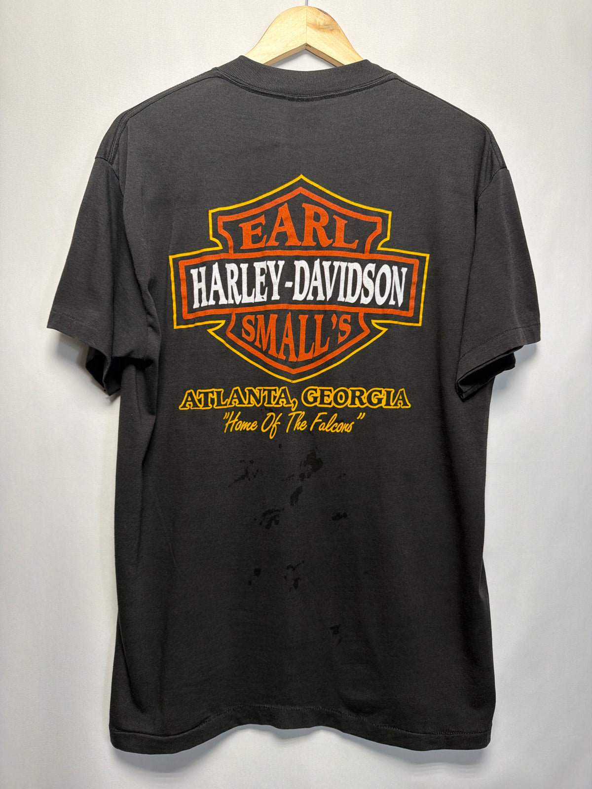 1986 3D Emblem Harley Davidson Good Guys Wear Black T-Shirt