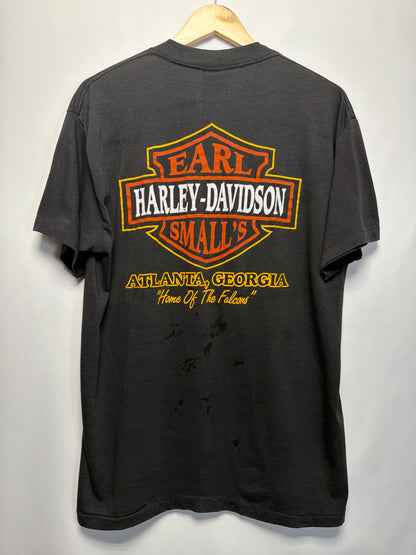 1986 3D Emblem Harley Davidson Good Guys Wear Black T-Shirt
