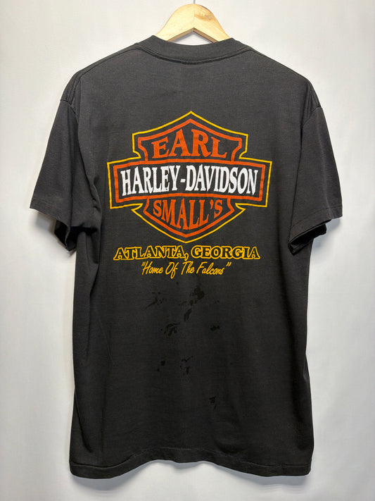 1986 3D Emblem Harley Davidson Good Guys Wear Black T-Shirt