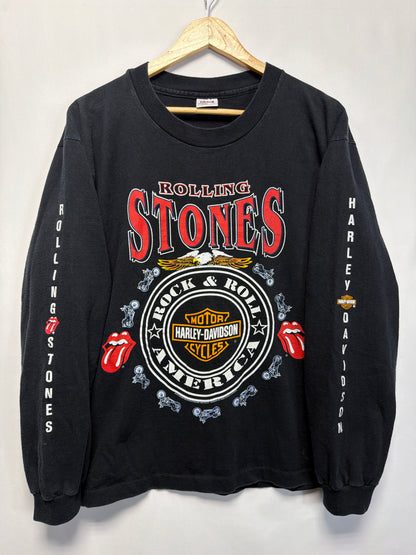1994 Harley Davidson Rolling Stones Long Sleeve T-Shirt