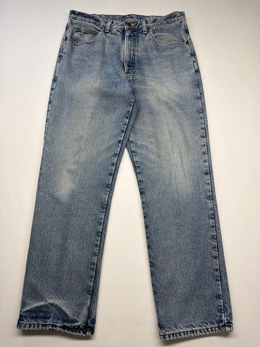 Vintage L.L. Bean Double L Plaid Lined Denim Jeans