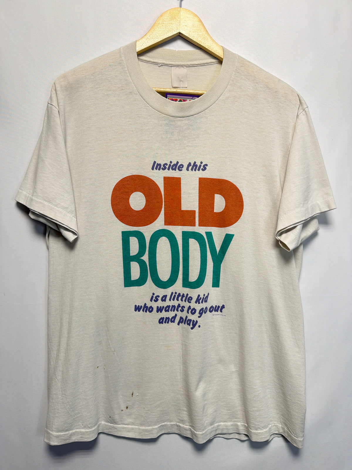 Vintage Hallmark Cards Inside This Old Body T-Shirt