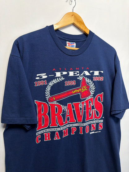 1993 Atlanta Braves 3-Peat NL Champions T-Shirt