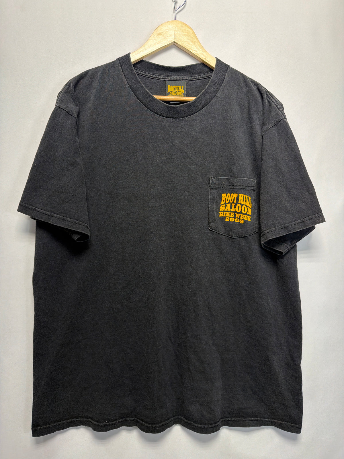 2003 Boot Hill Saloon Bike Week Pocket T-Shirt
