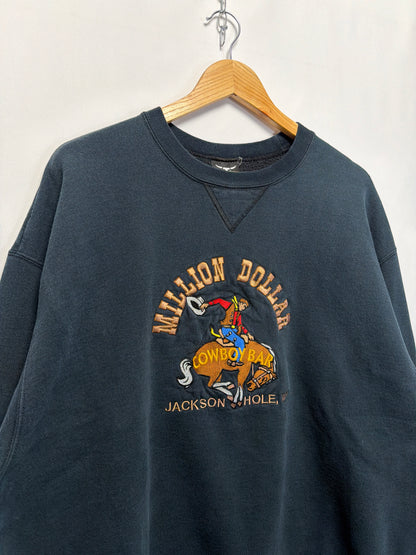 Vintage Million Dollar Cowboy Bar Jackson Hole Sweatshirt