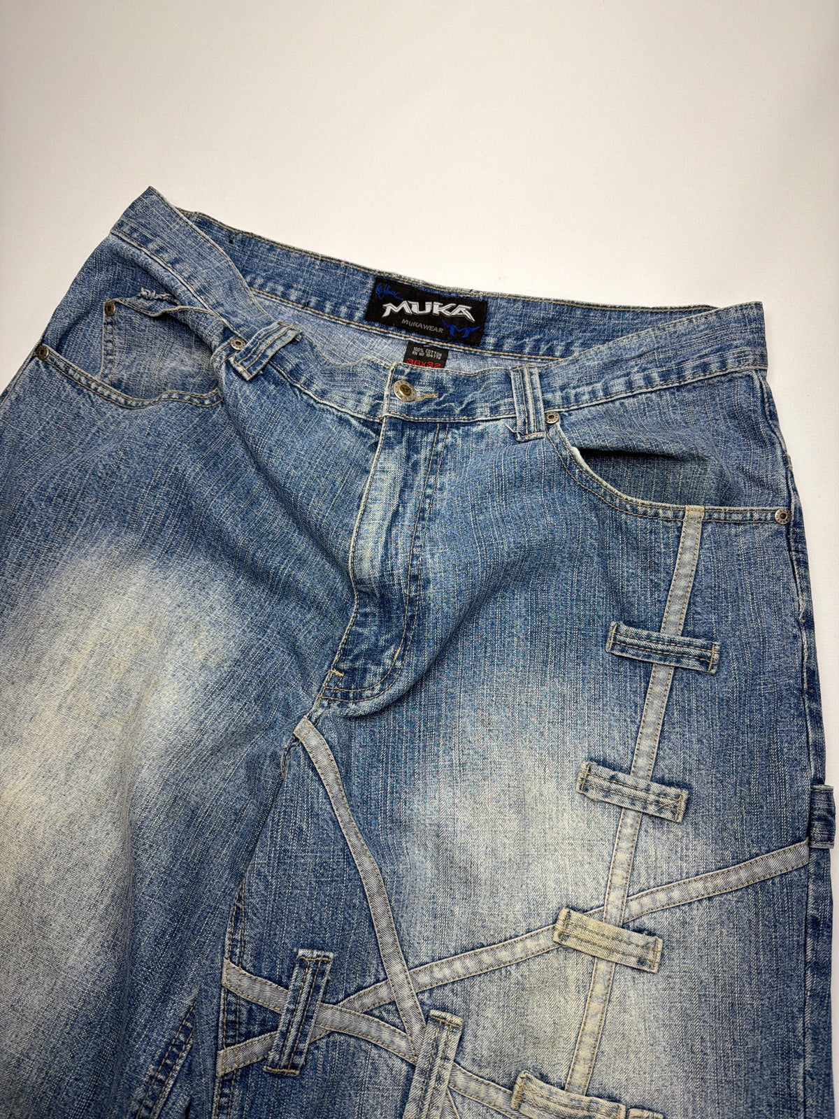 Vintage Y2K Mukawear Baggy Belt Loop Jeans