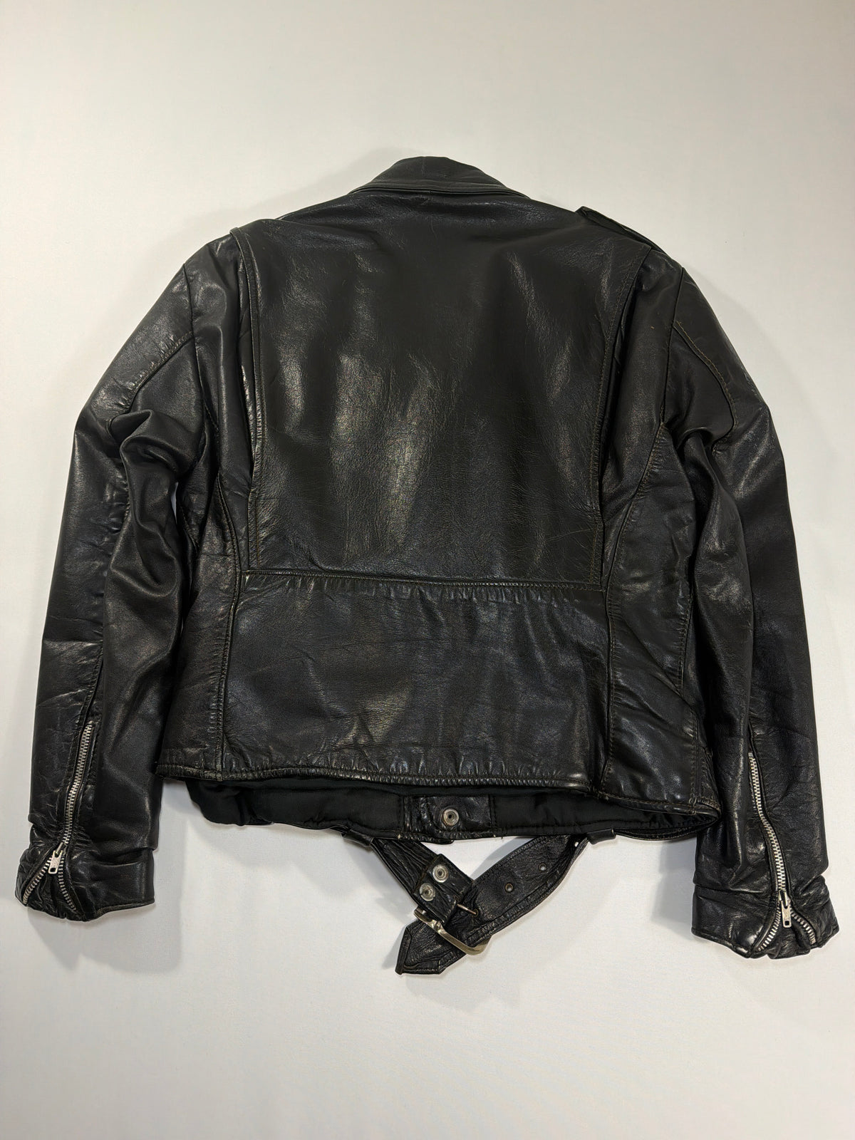 Vintage Brooks Leather Biker Jacket
