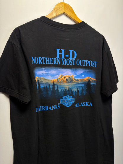 2000 Harley Davidson Wolf Eagle Fairbanks Alaska T-Shirt