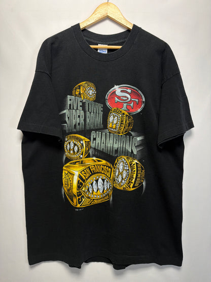 1995 San Francisco 49ers Super Bowl Champions Rings T-Shirt