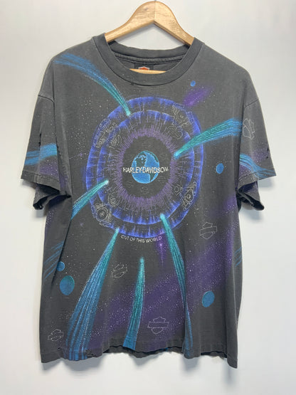 Vintage Distressed Harley Davidson Out of This World T-Shirt