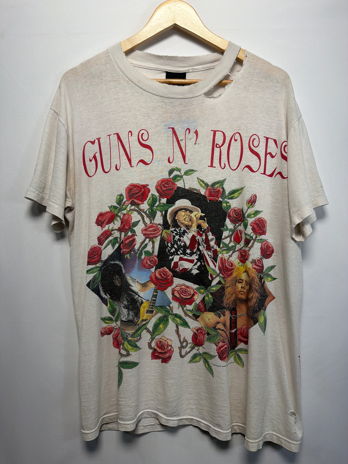 1993 Guns N Roses Skin N Bones Tour T-Shirt