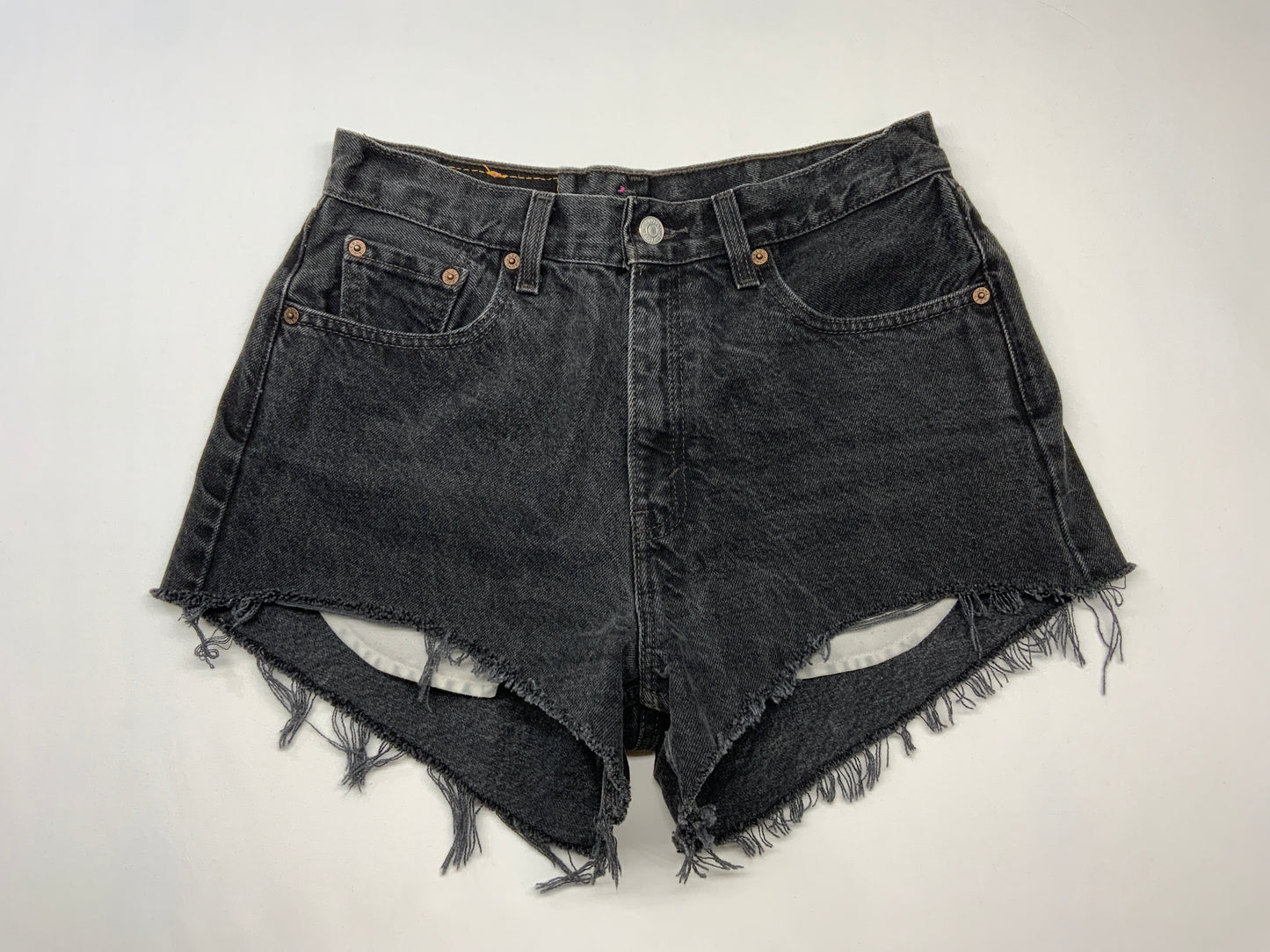 Vintage Red Tab Levi’s Black Cutoff Shorts