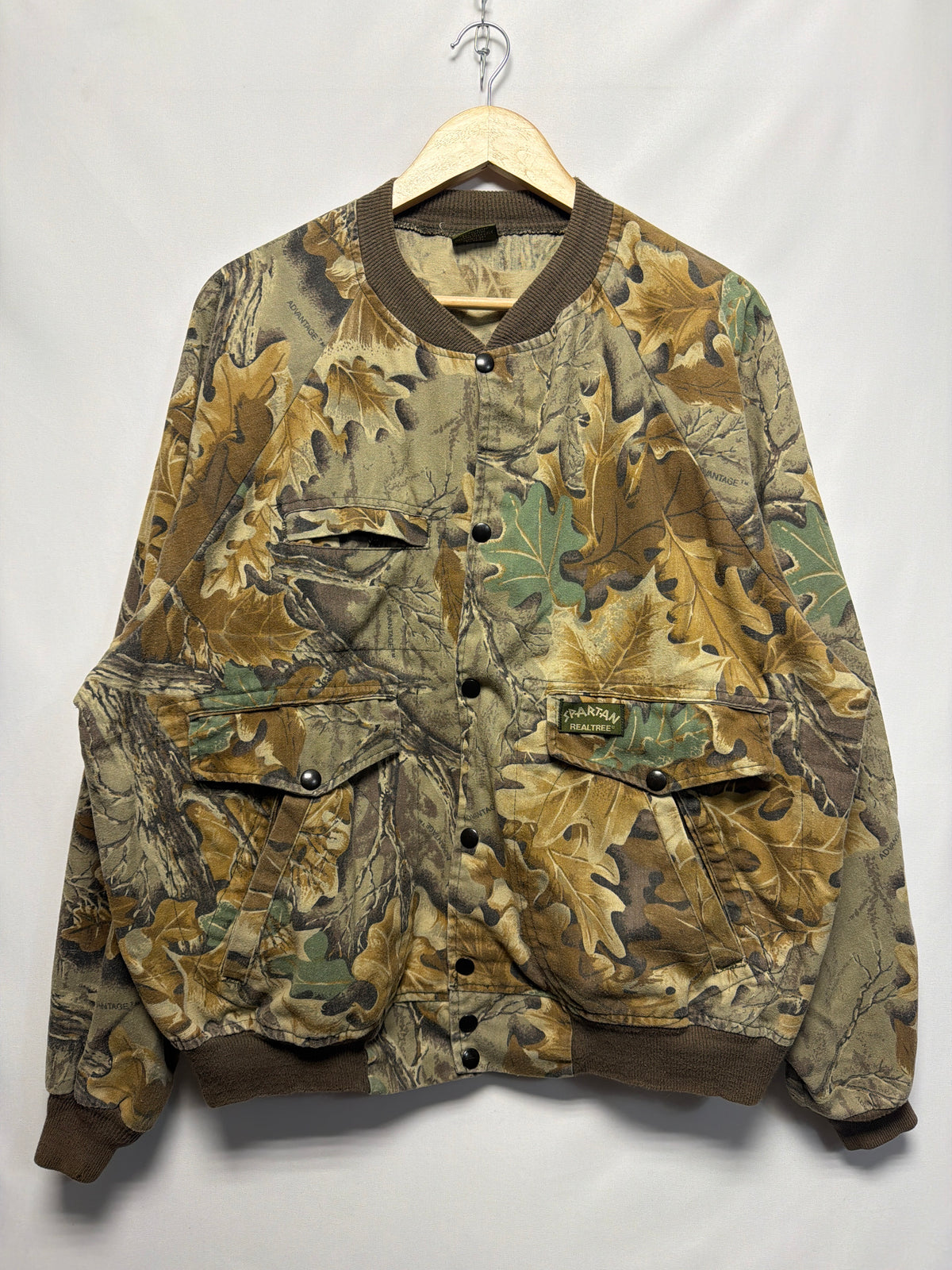 Vintage Spartan Realtree Camo Bomber Jacket