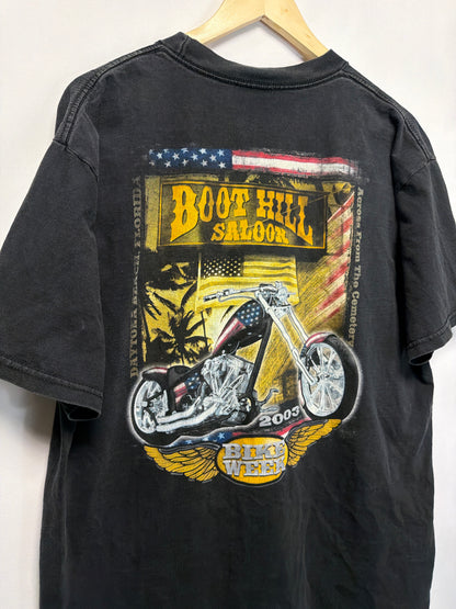 2003 Boot Hill Saloon Bike Week Pocket T-Shirt
