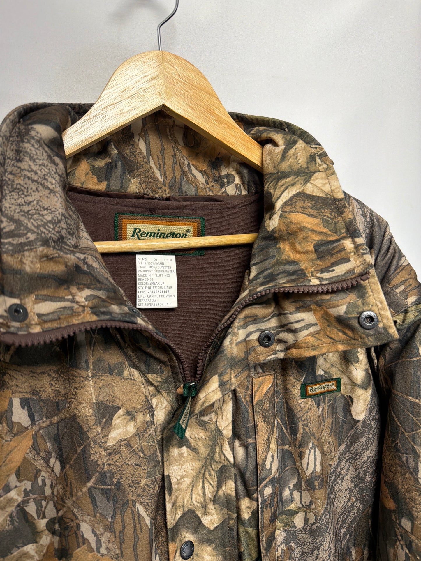 Vintage Remington Mossy Oak Break Up Camo Insulated Puffer Jacket