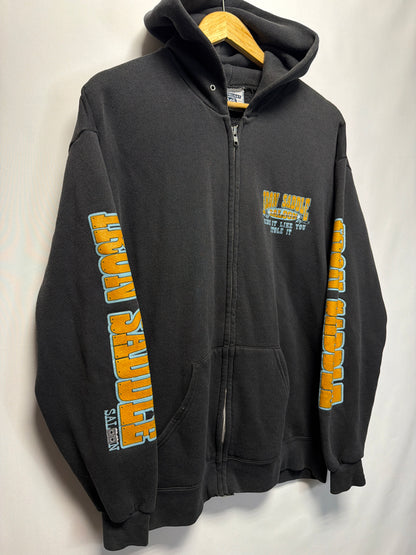 Vintage Iron Saddle Saloon Zip Up Hoodie