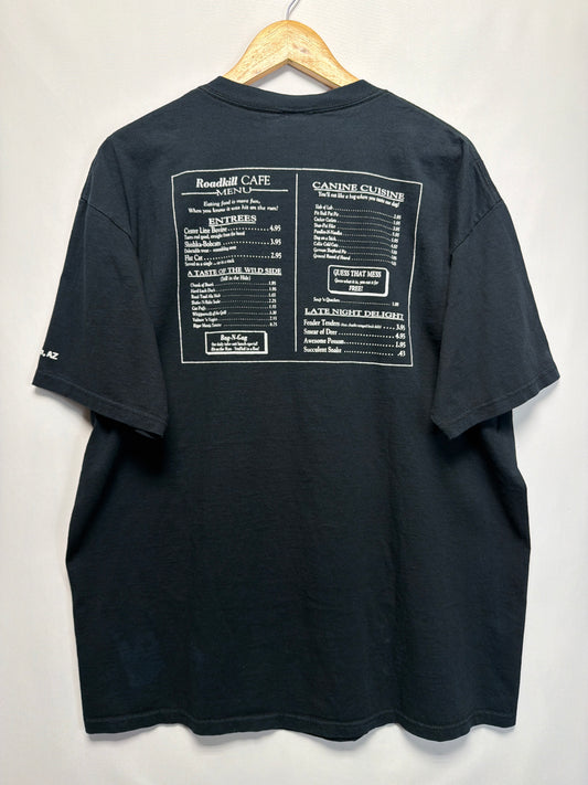 1993 Roadkill Cafe Bar & Grill Menu T-Shirt