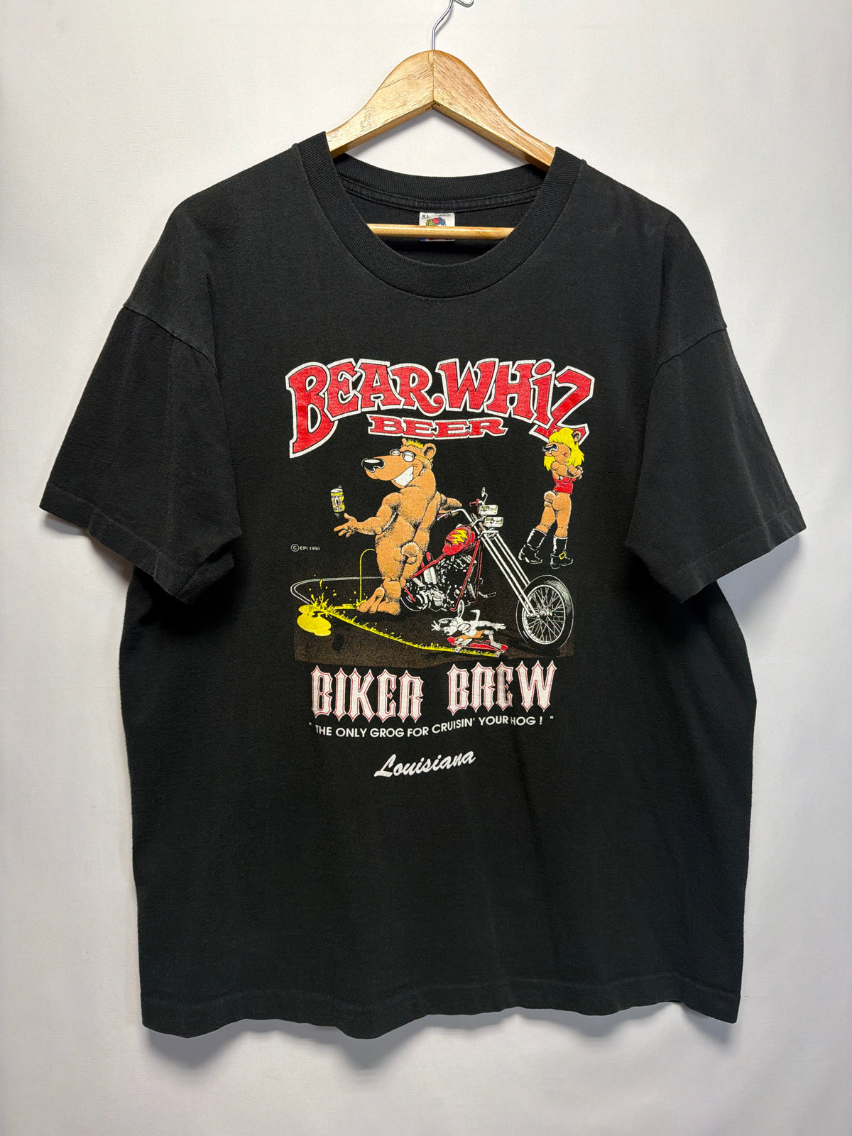 Vintage Bear Whiz Beer Louisiana T-Shirt
