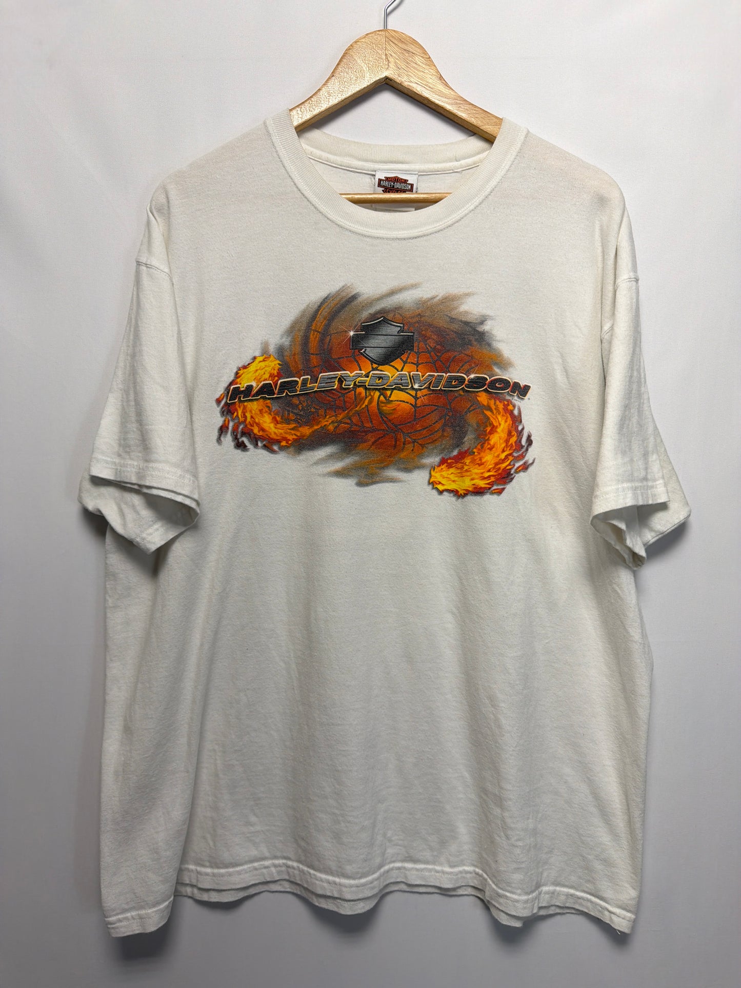 2004 Harley Davidson Flaming Webs T-Shirt