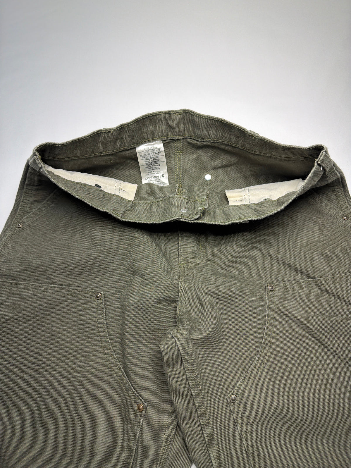 Y2K Carhartt Double Knee Dark Green Pants